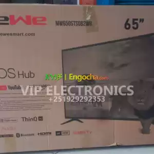 mewe 65"inch tv smart 4k android We bOS Hub tv in Ethiopia