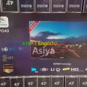 popular 43 inchi double glass smart 4k 2024 tv in Ethiopia