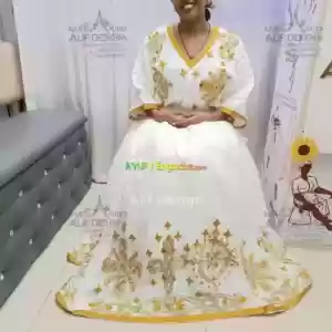 traditional clothes habesha kemis in Ethiopia