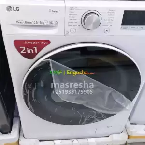 LG WASHING MACHINEበጥራቱ ወደር የሌለው 10.5kg, 14kg, 20kg full automatic washing machine አስገብተናል Price in Ethiopia