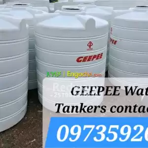 Geepee plastic water tanker Price in Ethiopia