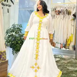 traditional Clothes habesha kemis in Ethiopia