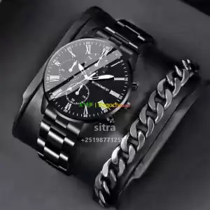 2pc Men's watch with bracelet Price in Ethiopia