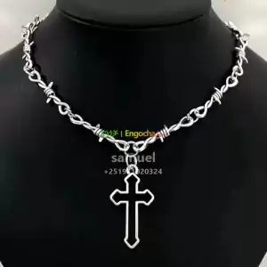 Trendy Cross Necklace – Barbed Wire Style Price in Ethiopia