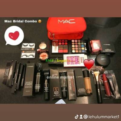 ️ Mac ️️ Combo with RED vanity️ 19 piece Combo ️ Mac Vanity Kit ️ Mac 2 pair Eyelashes️ M